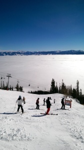 Group above clouds
